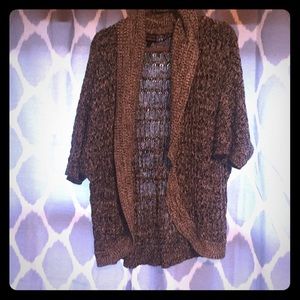 Boho grey knit sweater